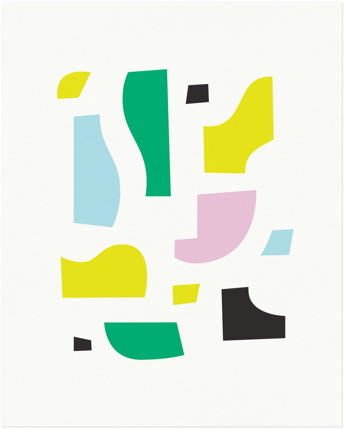 "Mrs. K" Abstract shapes composition graphic archival giclée art print. Made in USA by My Darlin' @mydarlin_bk