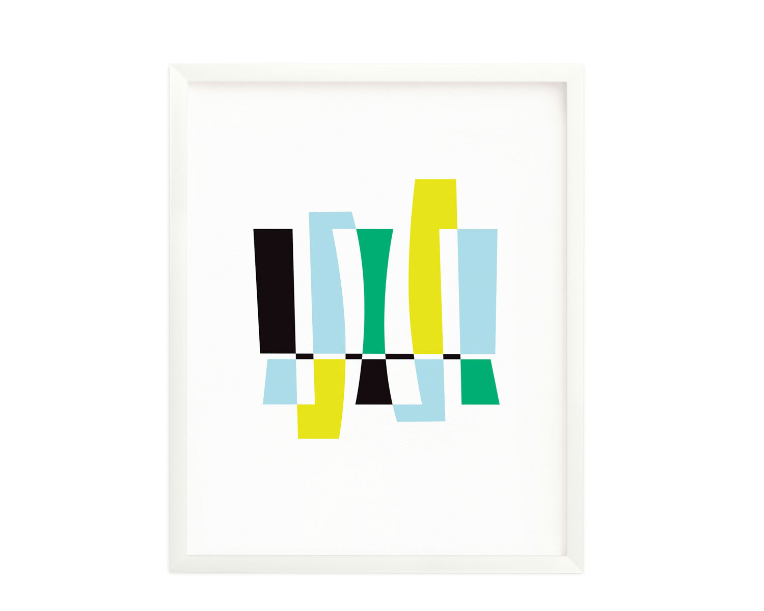 "Secret Society" abstract shapes composition graphic archival giclée art print. Made in USA by My Darlin' @mydarlin_bk