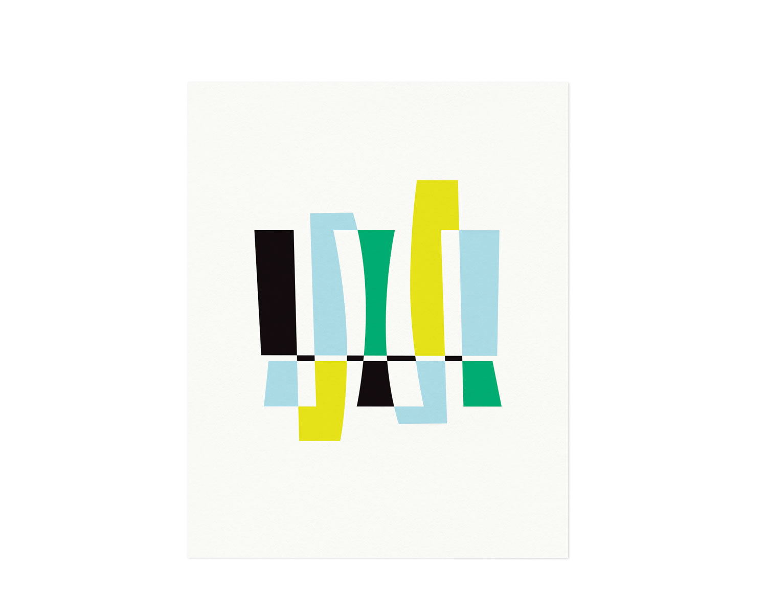 "Secret Society" abstract shapes composition graphic archival giclée art print. Made in USA by My Darlin' @mydarlin_bk
