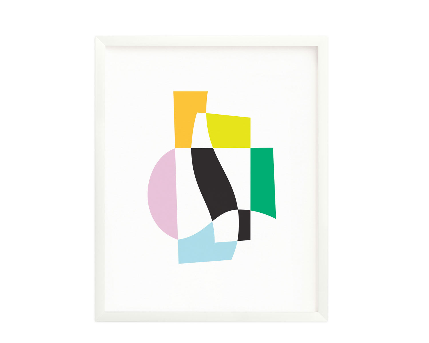 "Sunday Morning" Abstract shapes composition graphic archival giclée art print. Made in USA by My Darlin' @mydarlin_bk