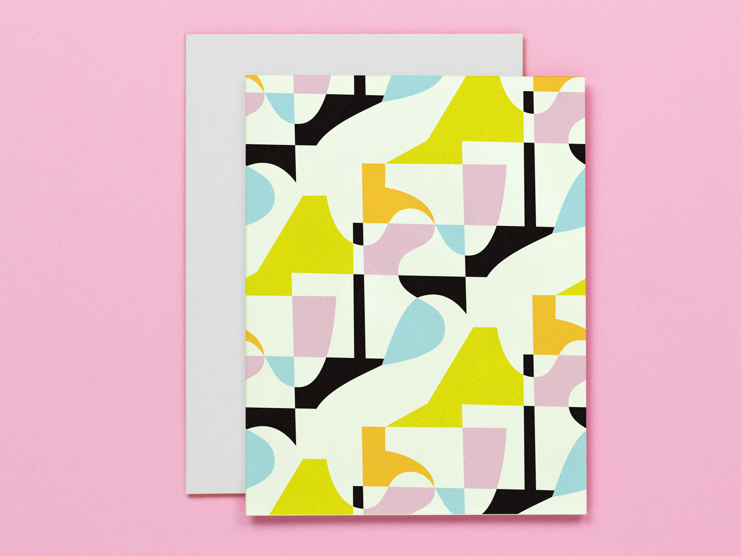 Abstract Pattern Blank Card. Made in USA by My Darlin' @mydarlin_bk
