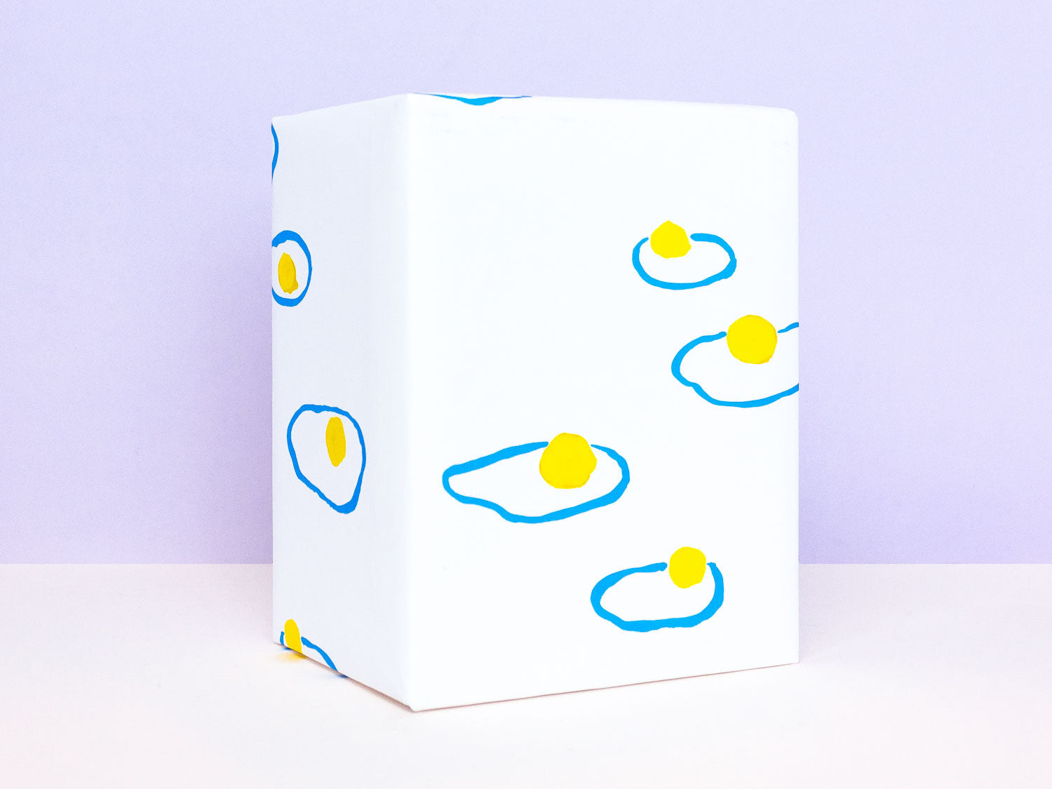 Gouache illustrated floating eggs gift wrapping sheets by My Darlin' | www.mydarl.in