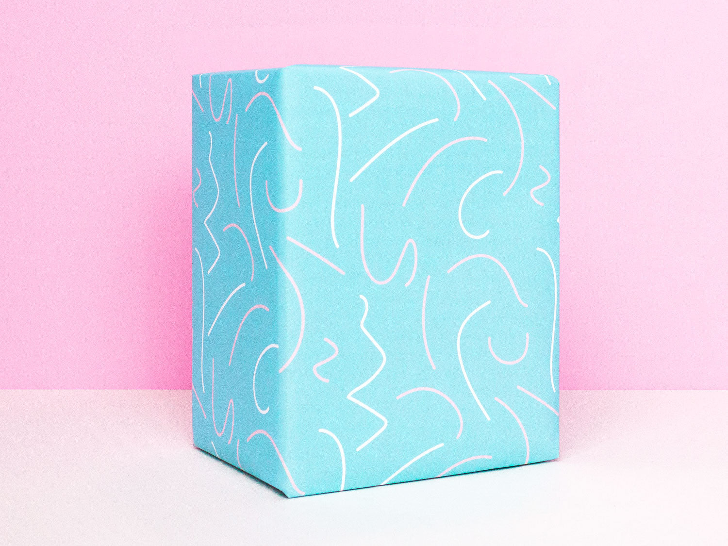 Pastel party squiggles gift wrapping sheets by My Darlin' | www.mydarl.in