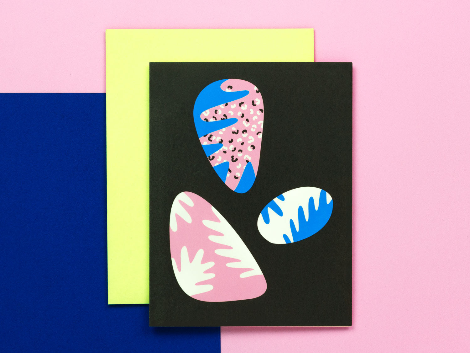 Painted Egg Pebbles Easter Card