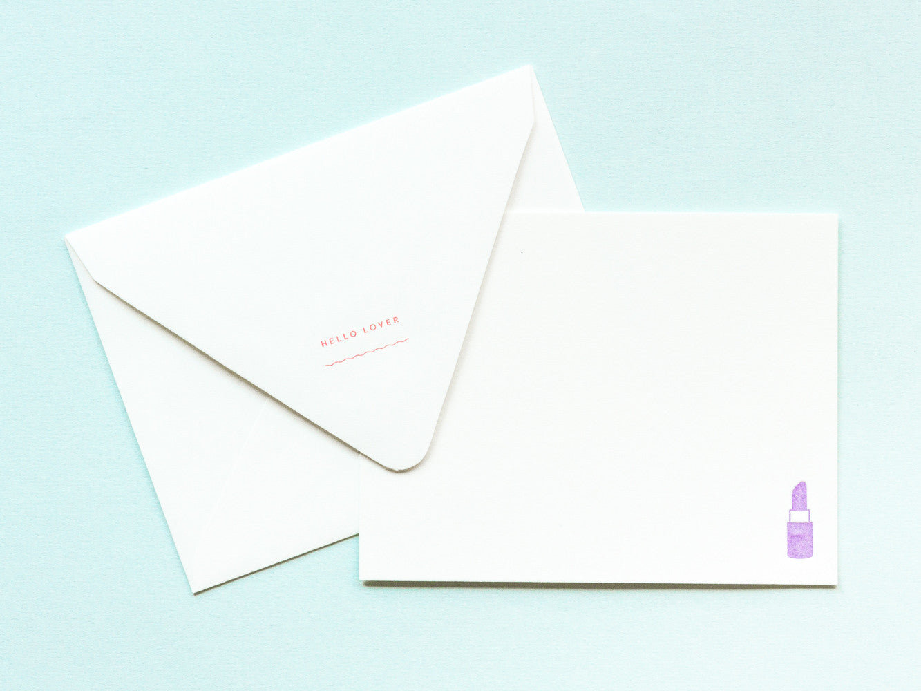 Hello Lover Notevelope & Bra or Briefs Notecard