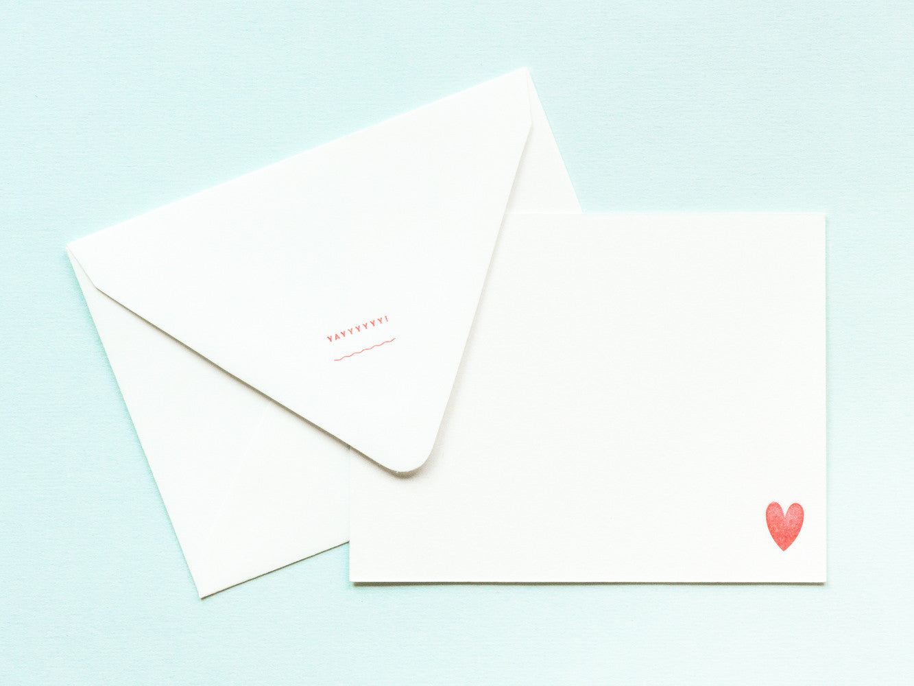 Yayyyyyy! Notevelope & Heart Notecard