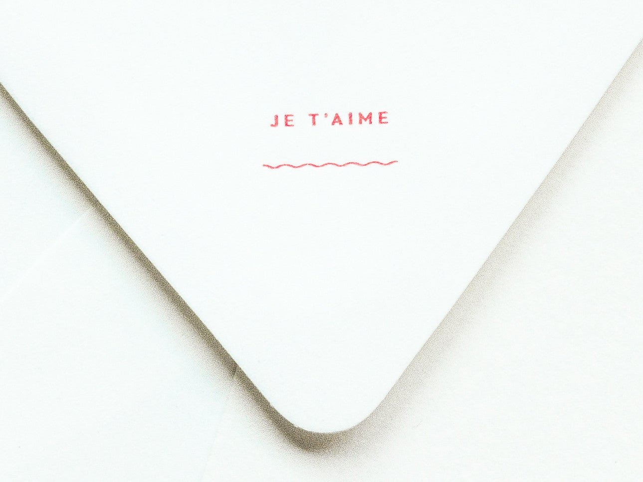 Je T'aime Notevelope & Heart Notecard