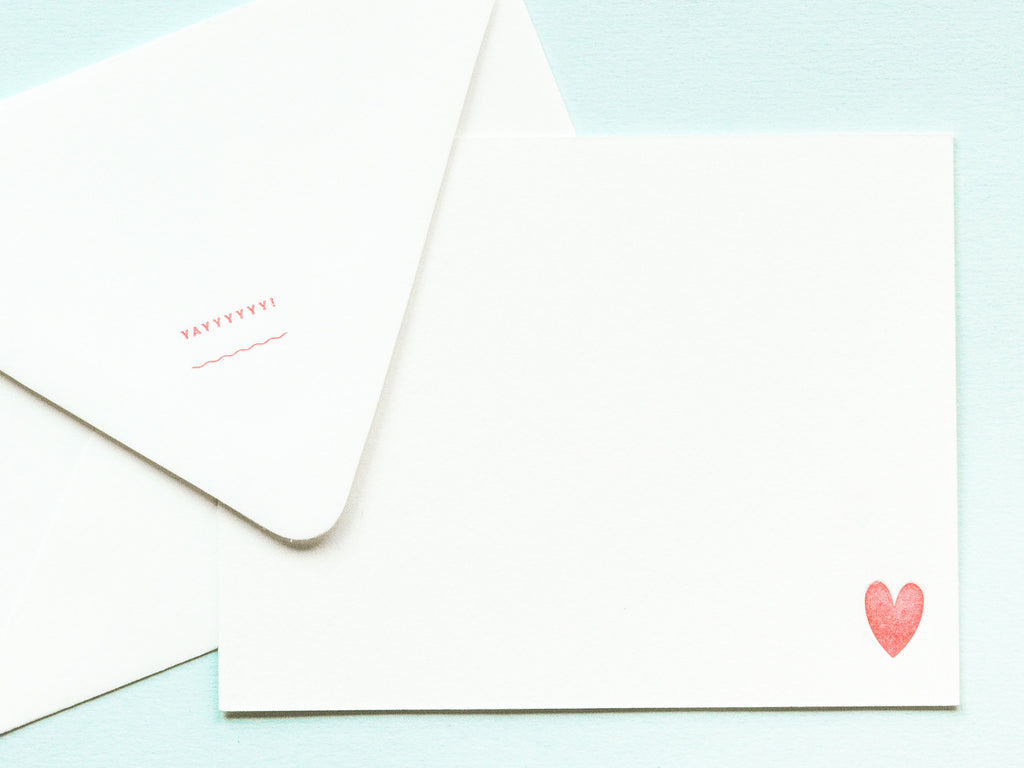 Yayyyyyy! Notevelope & Heart Notecard