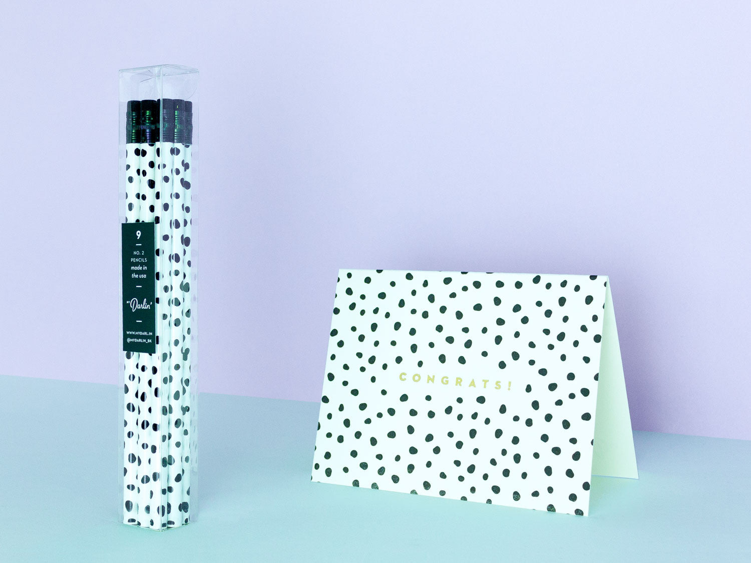 Black and White Spotted No. 2 Pencils - Sample Sale