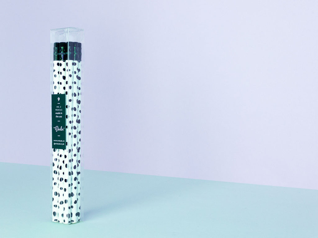 Black and White Spotted No. 2 Pencils - Sample Sale