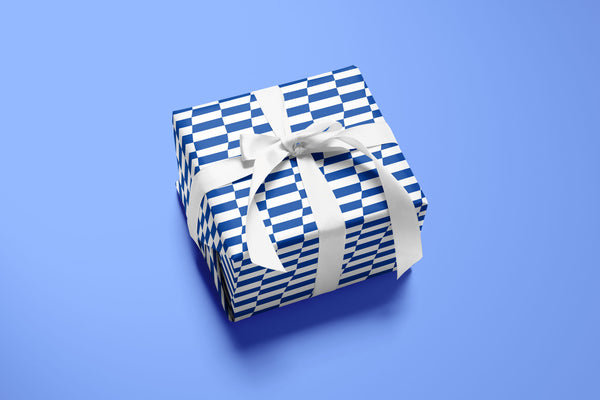 Lean Ennui Leaning Checks Gift Wrap – My Darlin\'