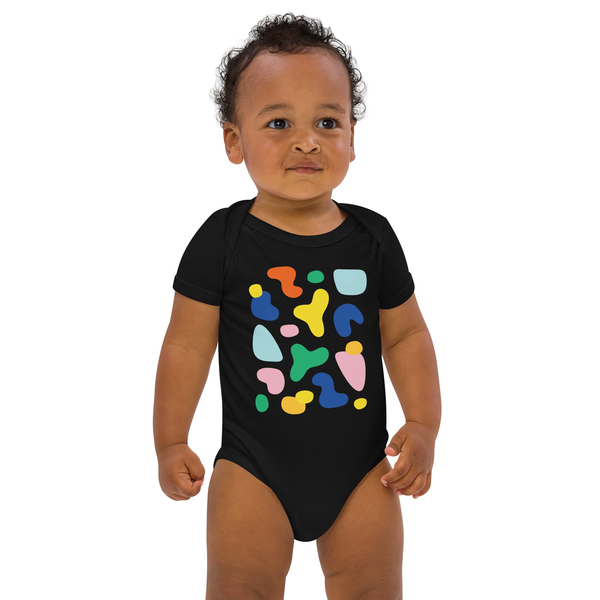 Noki Colorful Blobs Organic Cotton Baby Onesie