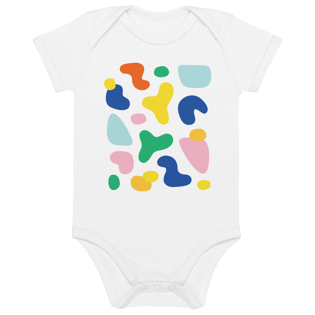 Noki Colorful Blobs Organic Cotton Baby Onesie