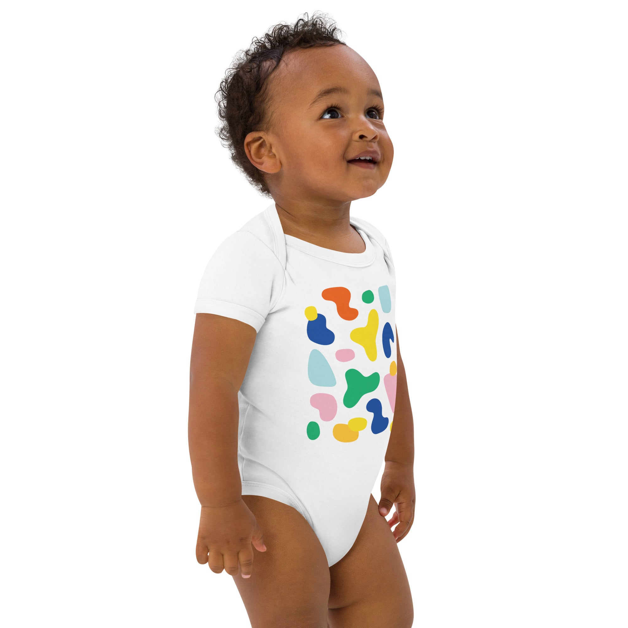Noki Colorful Blobs Organic Cotton Baby Onesie