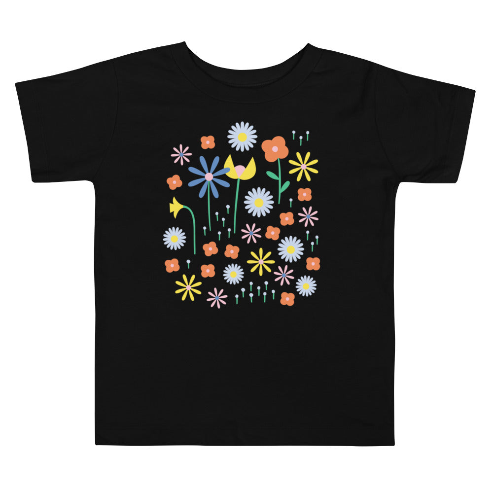Happy Fleurs Floral Toddler Tee