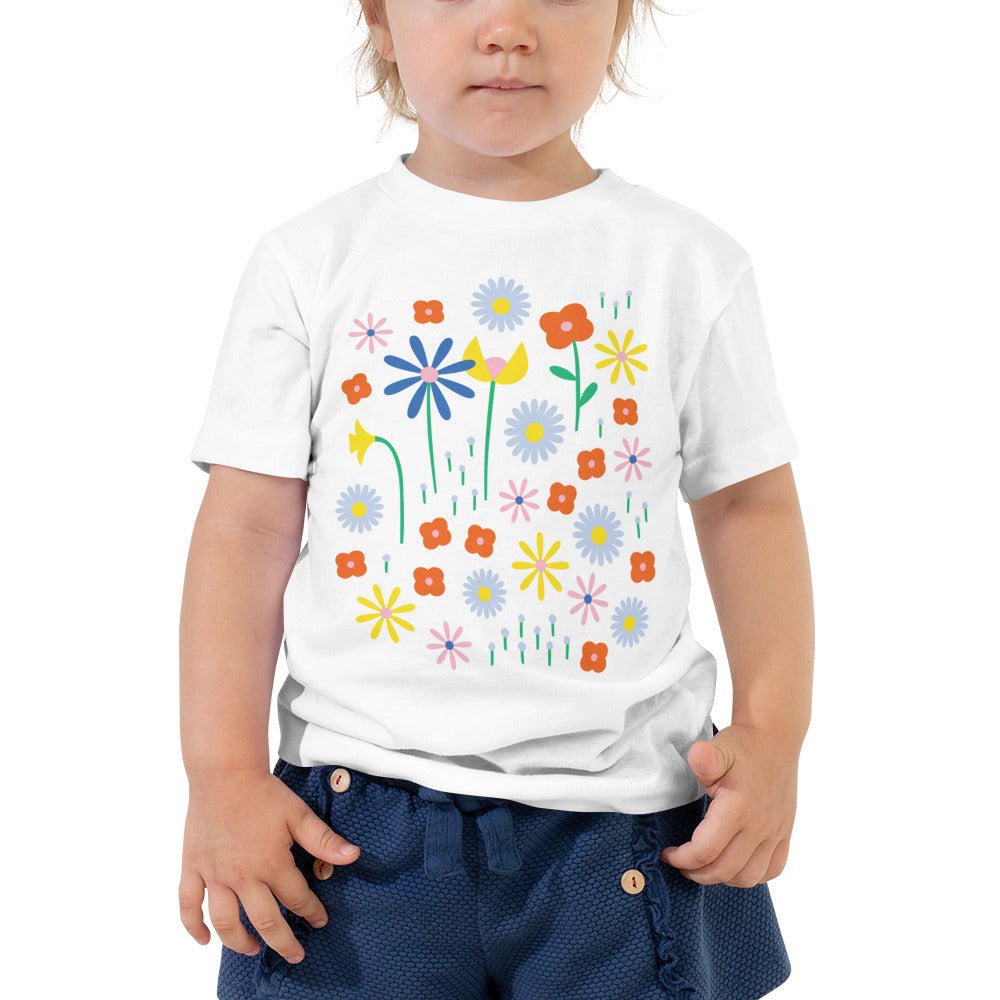 Happy Fleurs Floral Toddler Tee