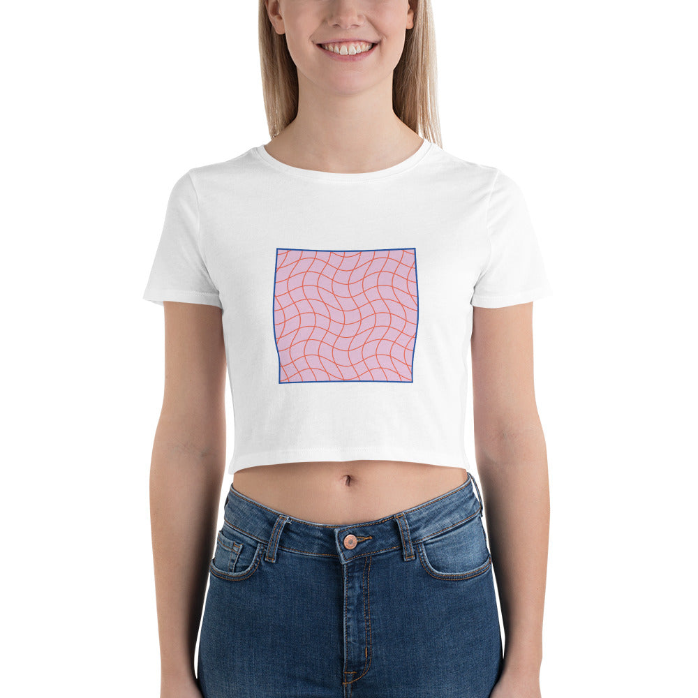 La Grid en Rose Crop Top