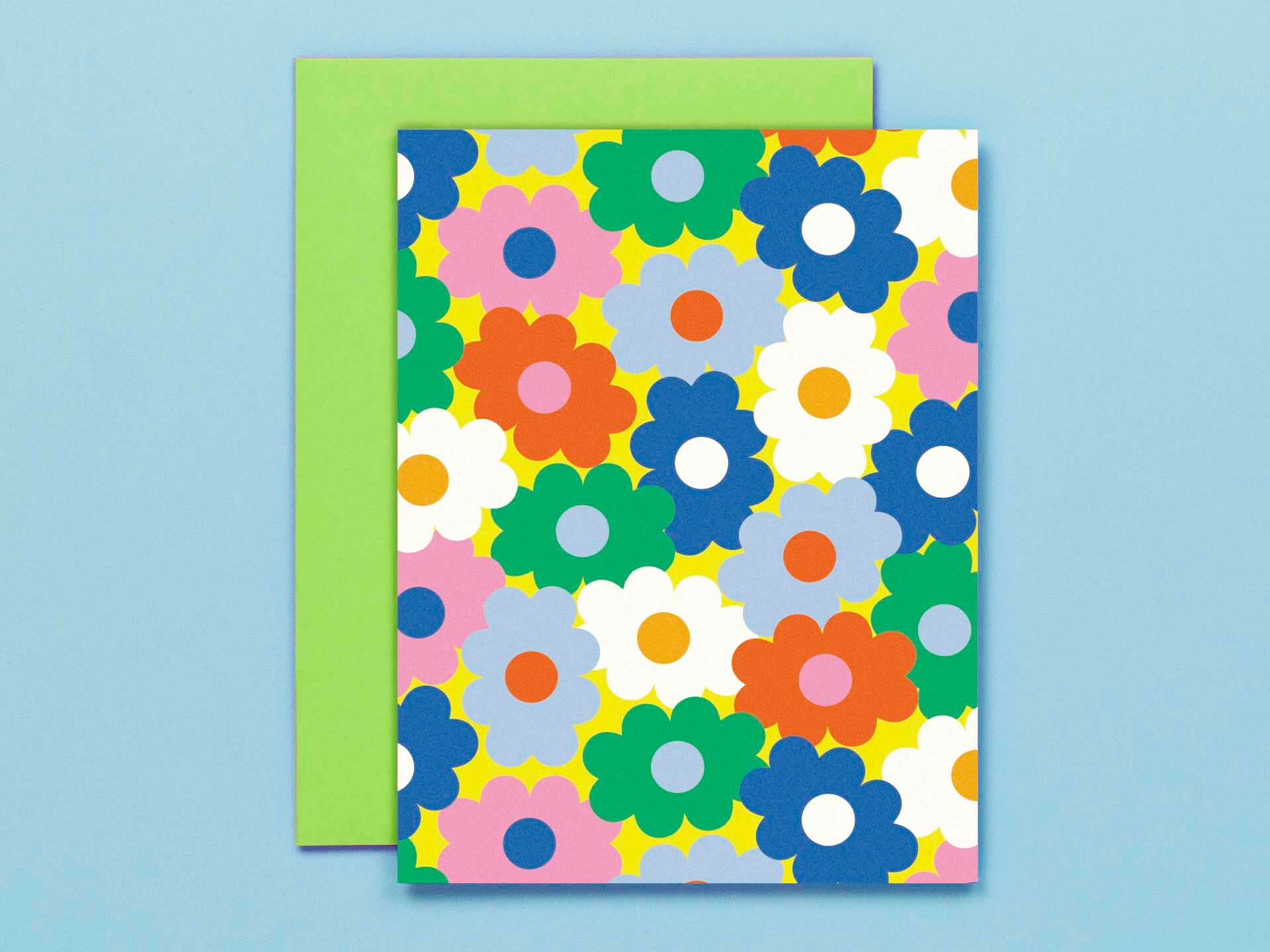 Romancing the Fleur • Floral Pattern Blank Card