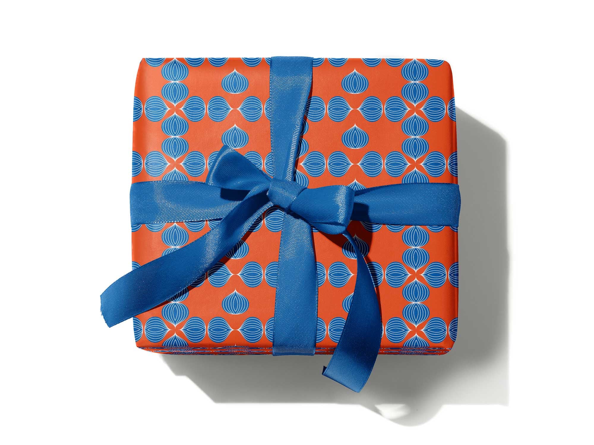 Allium Illusions Geometric Onions Wrapping Paper