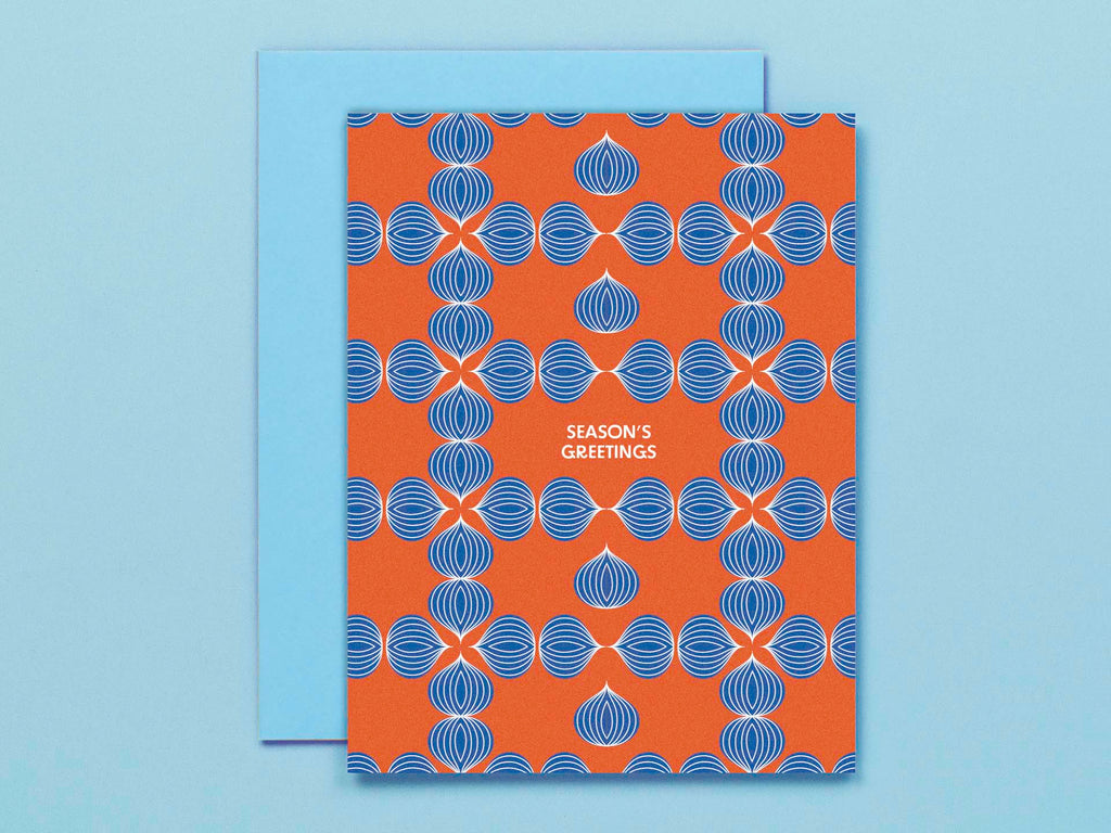 Allium Greetings • Geometric Holiday Card