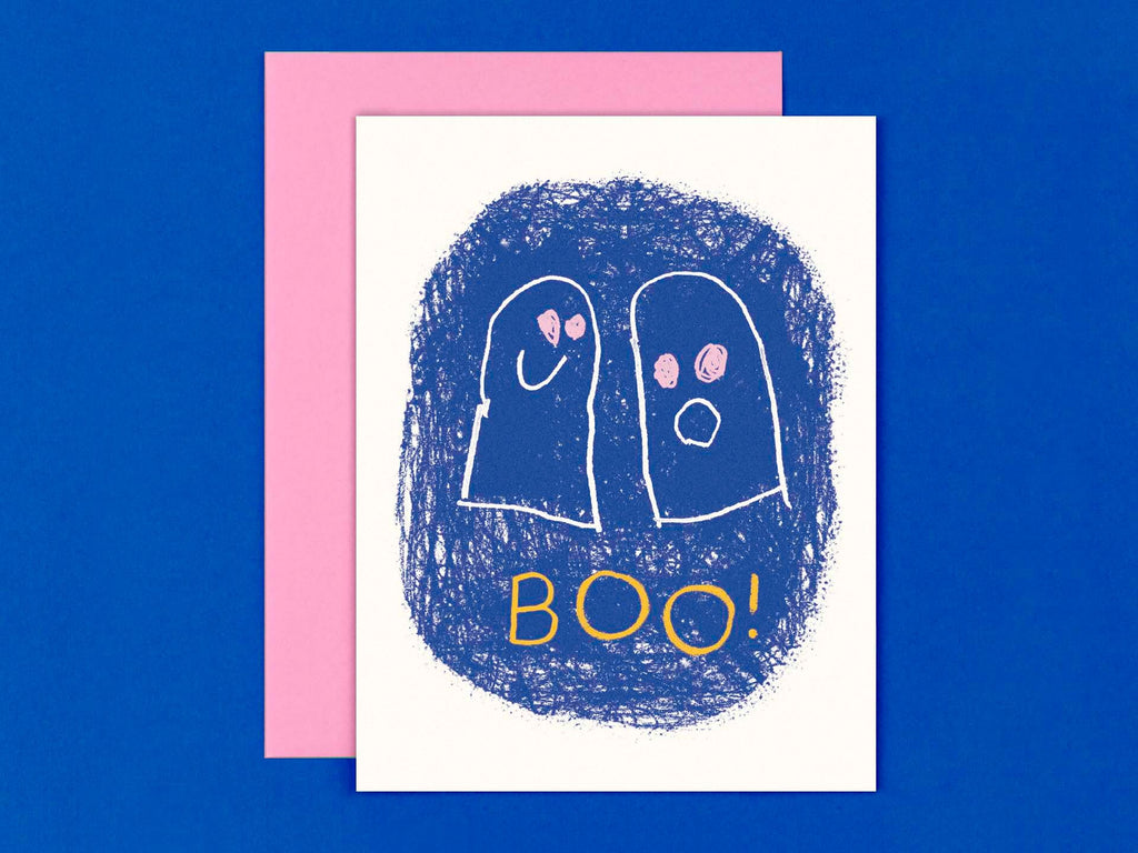 Lil Darlin' Two Ghosts Halloween Card