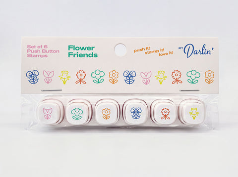 Flower Friends Push Button Stamps