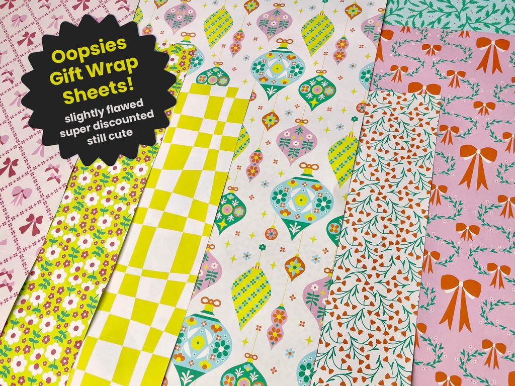Oopsies Gift Wrap: Seconds Wrapping Paper Sheets