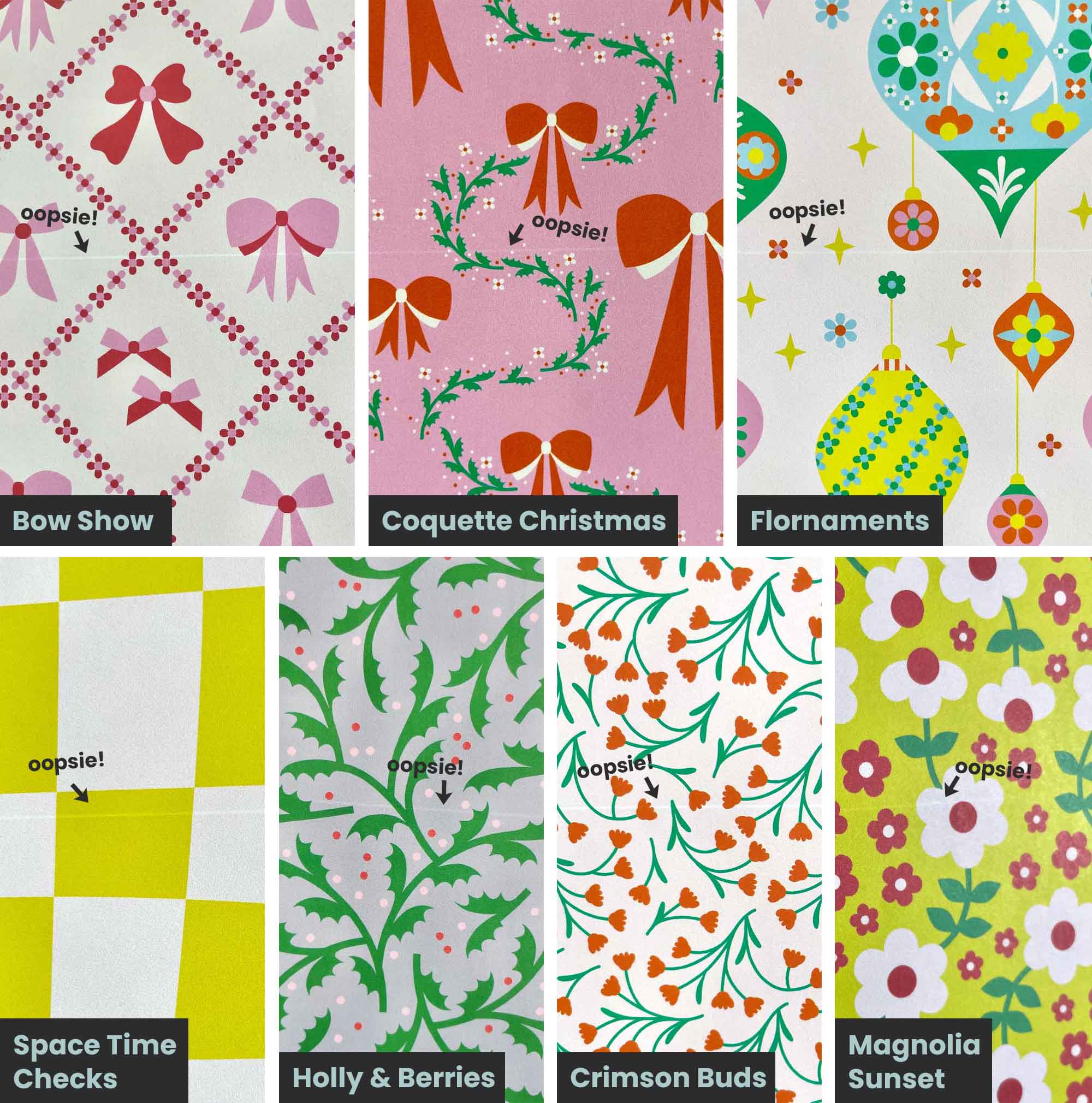 Oopsies Gift Wrap: Seconds Wrapping Paper Sheets