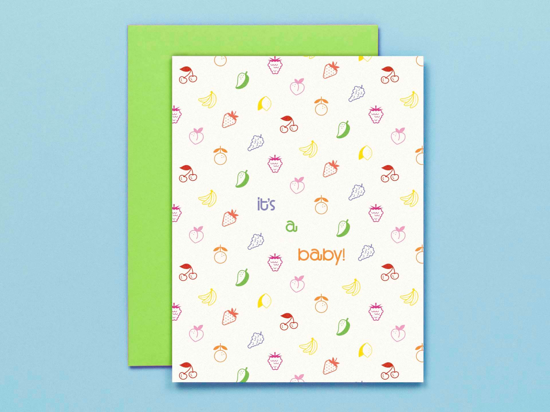 Fruity Baby • New Baby Card