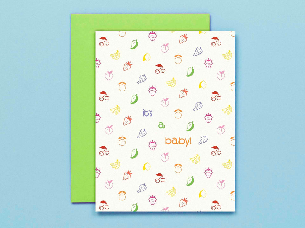Fruity Baby • New Baby Card