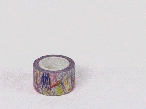 Lil Darlin' Scribble-Scrabble Washi Tape – 25mm
