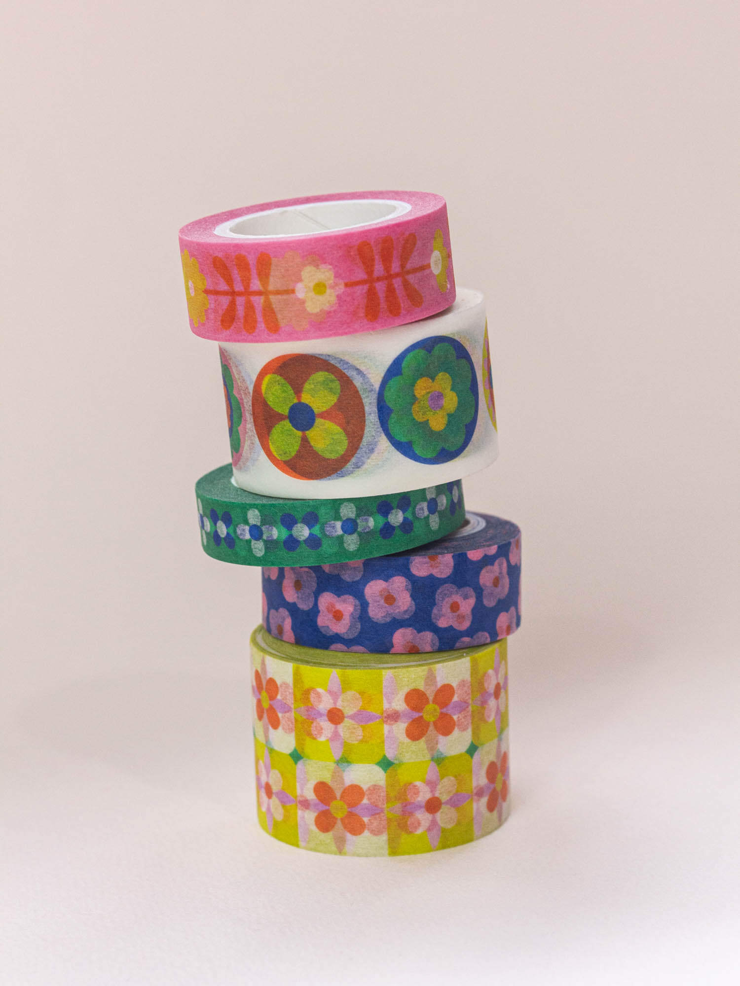 Flower Tiles Washi Tape – 30mm