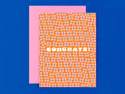 Congrats Flower Pattern