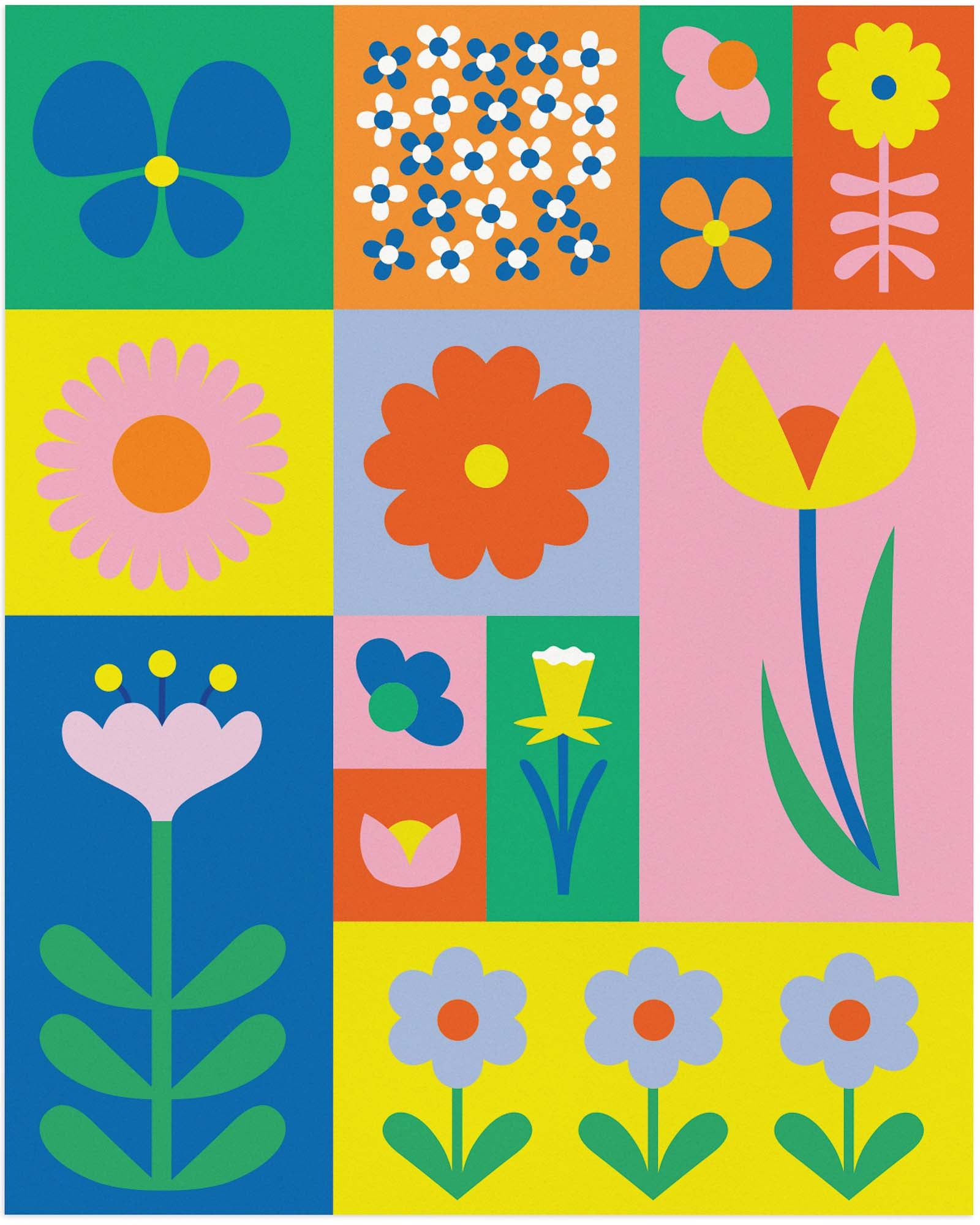 Flowerblock Poster