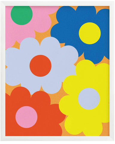 Pop Fleurs Art Print