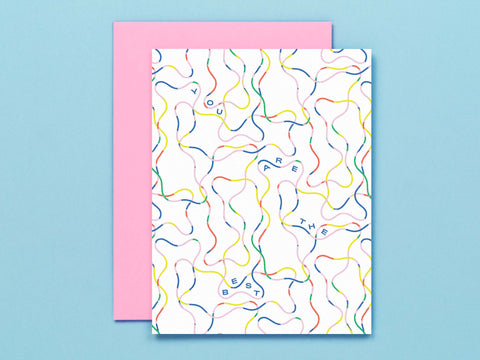 You Are The Best Squiggle Thank You Card