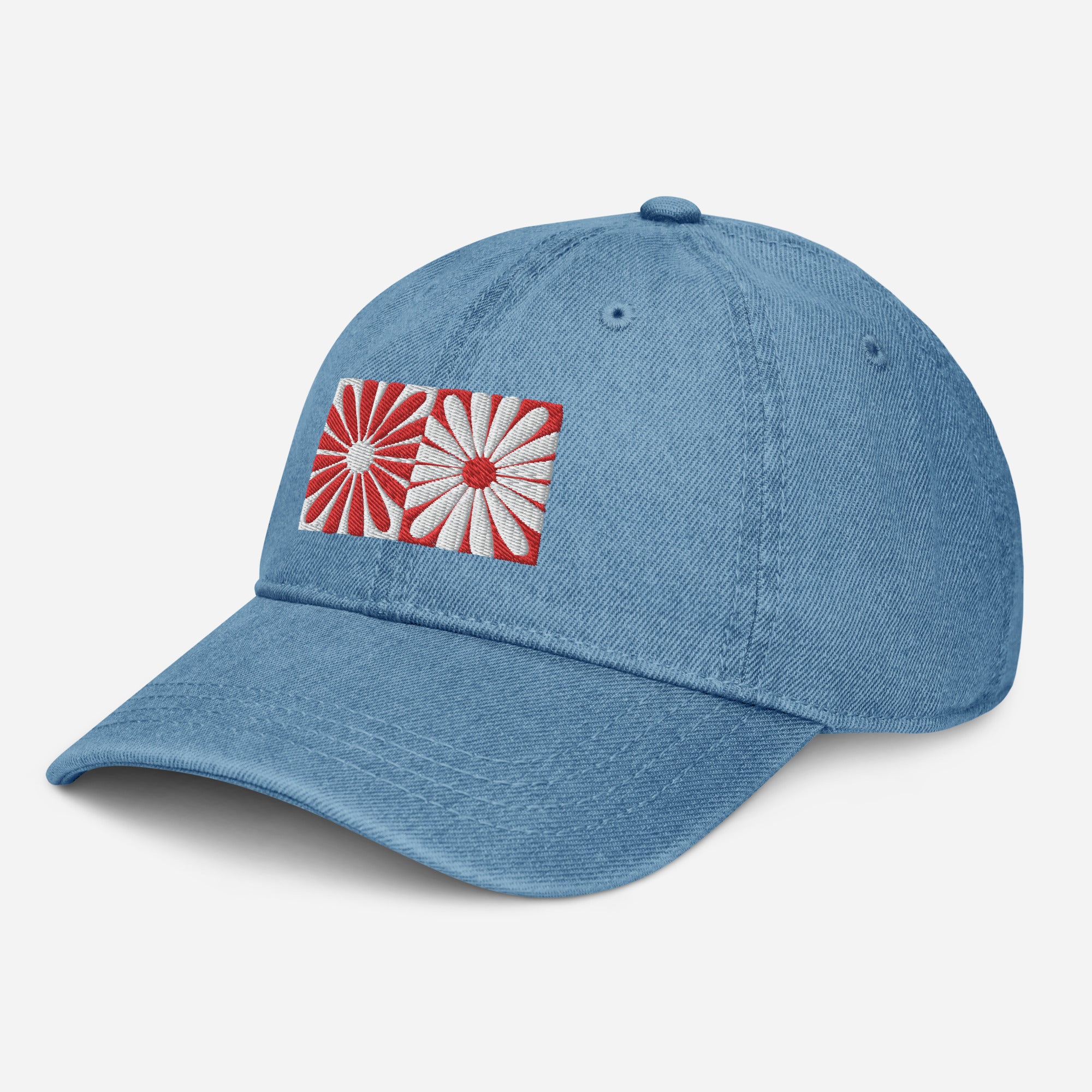 Daisy Disco Embroidered Denim Hat