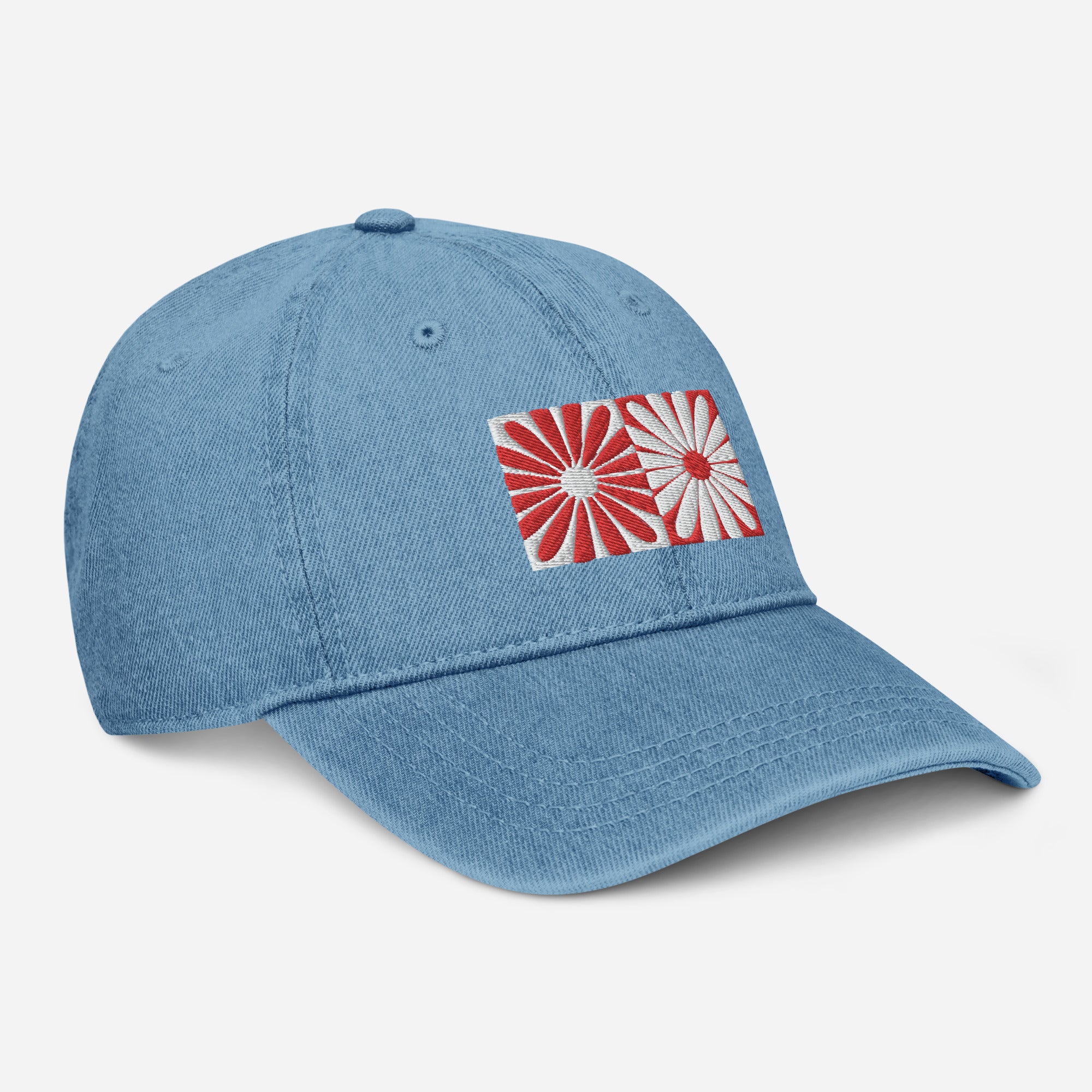 Daisy Disco Embroidered Denim Hat