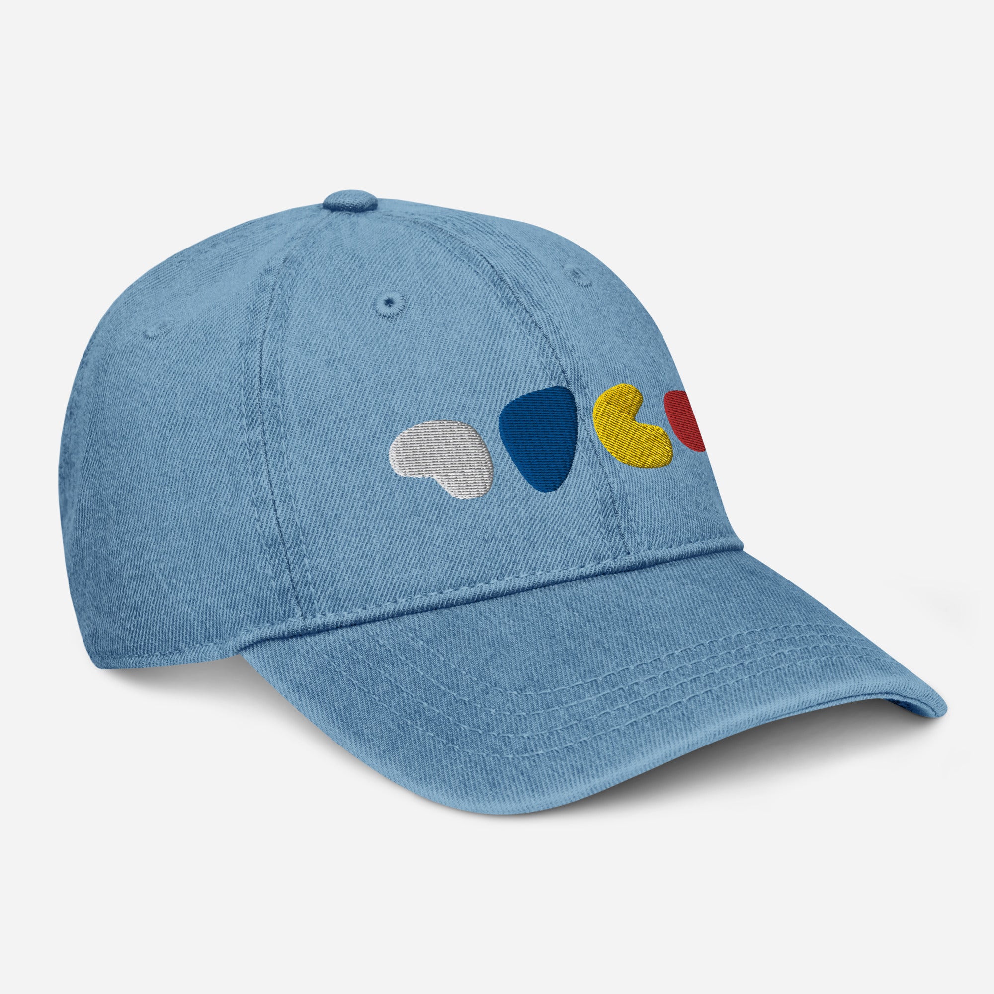 Bits 'n Blobs Embroidered Denim Hat