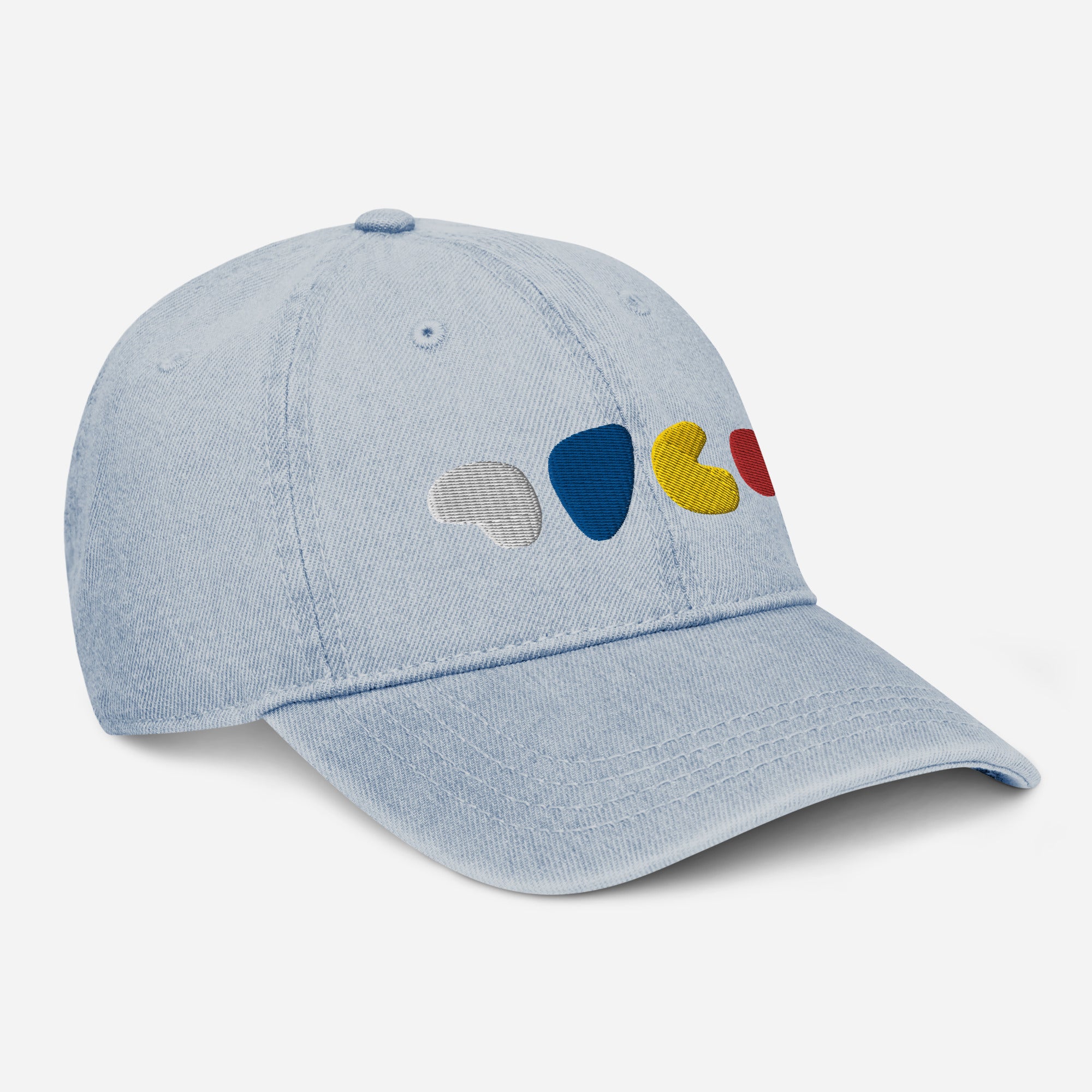 Bits 'n Blobs Embroidered Denim Hat
