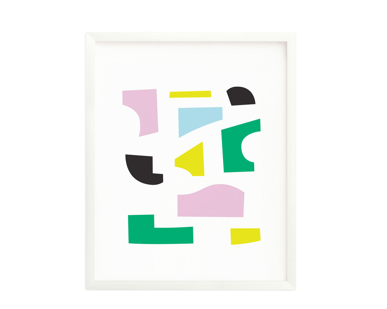 "Mrs. P" Abstract shapes composition graphic archival giclée art print. Made in USA by My Darlin' @mydarlin_bk