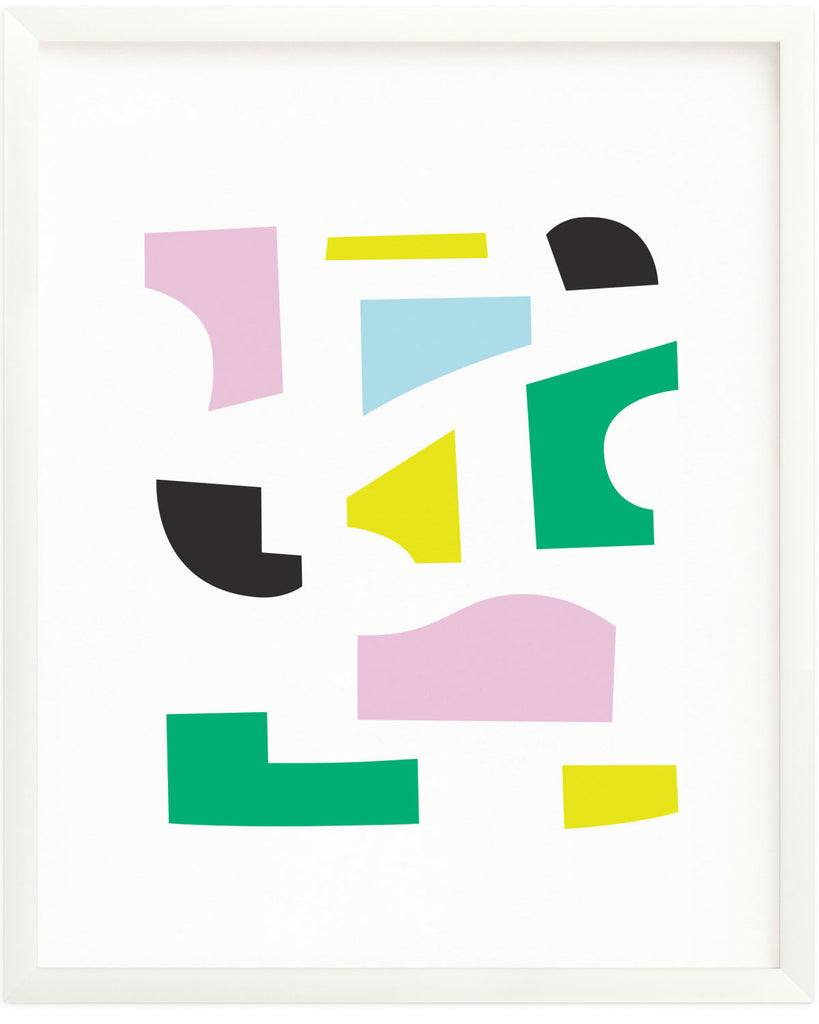 "Mrs. P" Abstract shapes composition graphic archival giclée art print. Made in USA by My Darlin' @mydarlin_bk