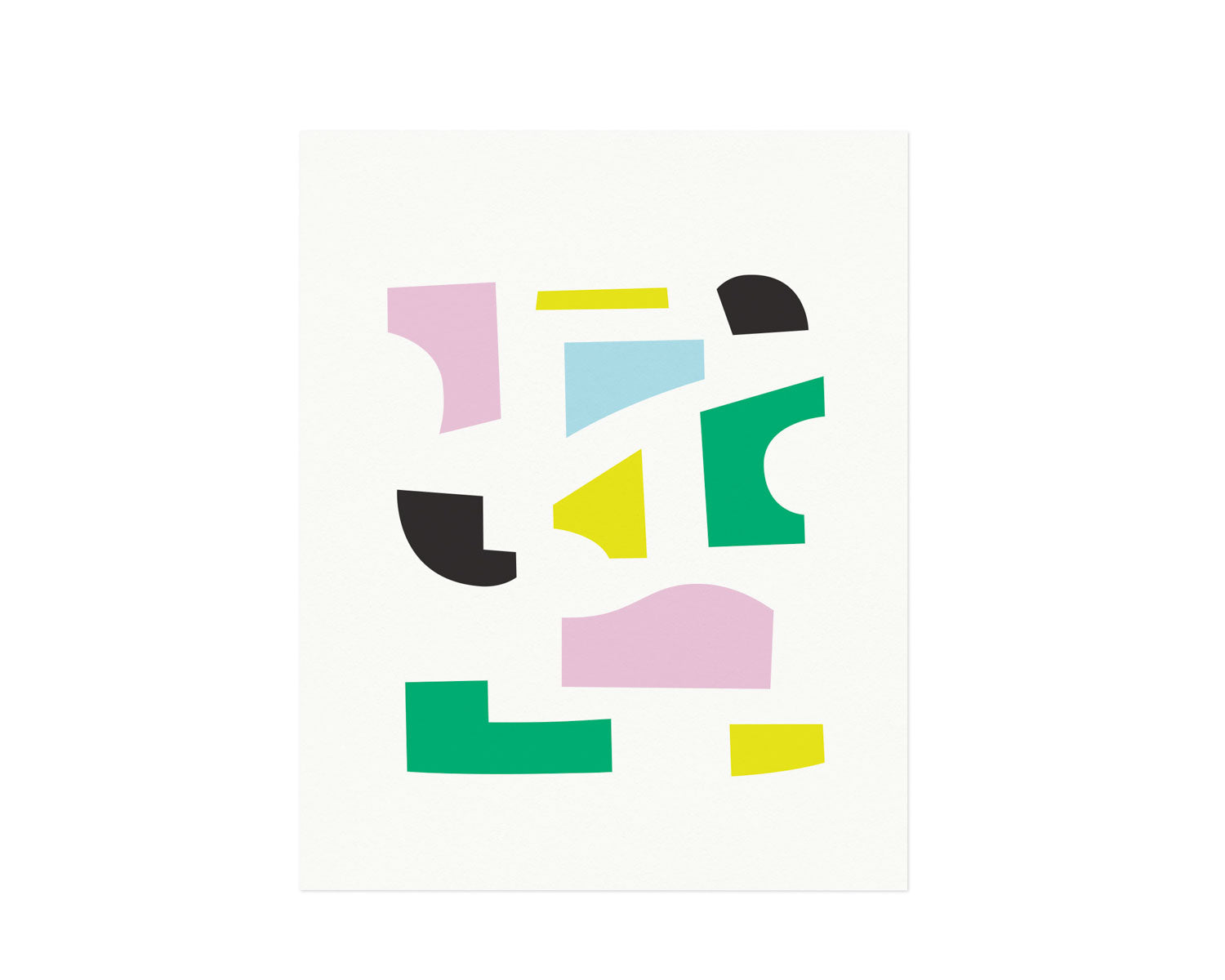 "Mrs. P" Abstract shapes composition graphic archival giclée art print. Made in USA by My Darlin' @mydarlin_bk