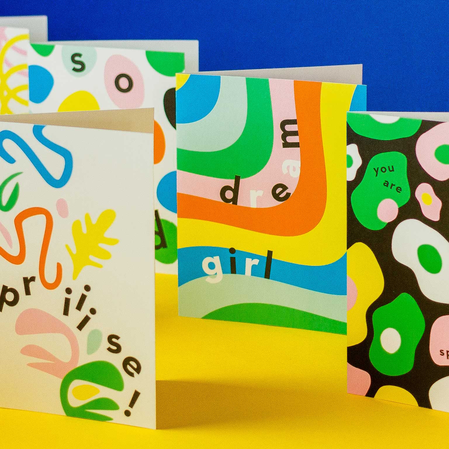 Colorful greeting cards designed in Brooklyn and Made in USA by @mydarlin_bk