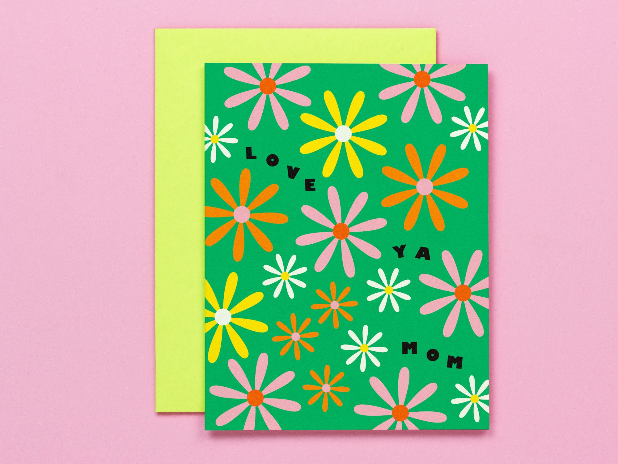 Love Ya Mom Daisies Mother's Day Card Floral Greeting Card • Made in USA by My Darlin' @mydarlin_bk