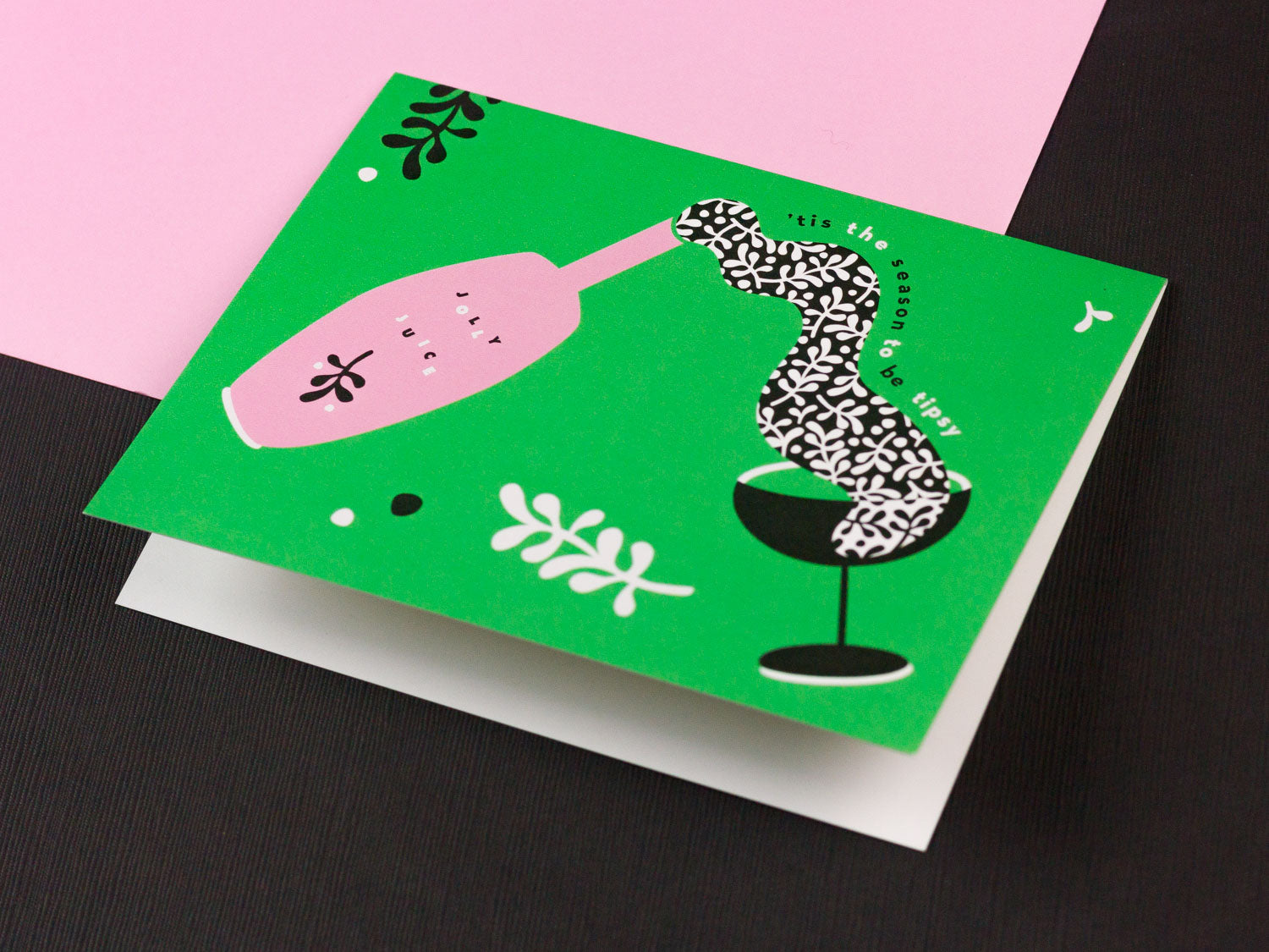 'Tis the Season to Be Tipsy Holiday Card, collaboration between Etsy and Match.com. Designed by @mydarlin_bk