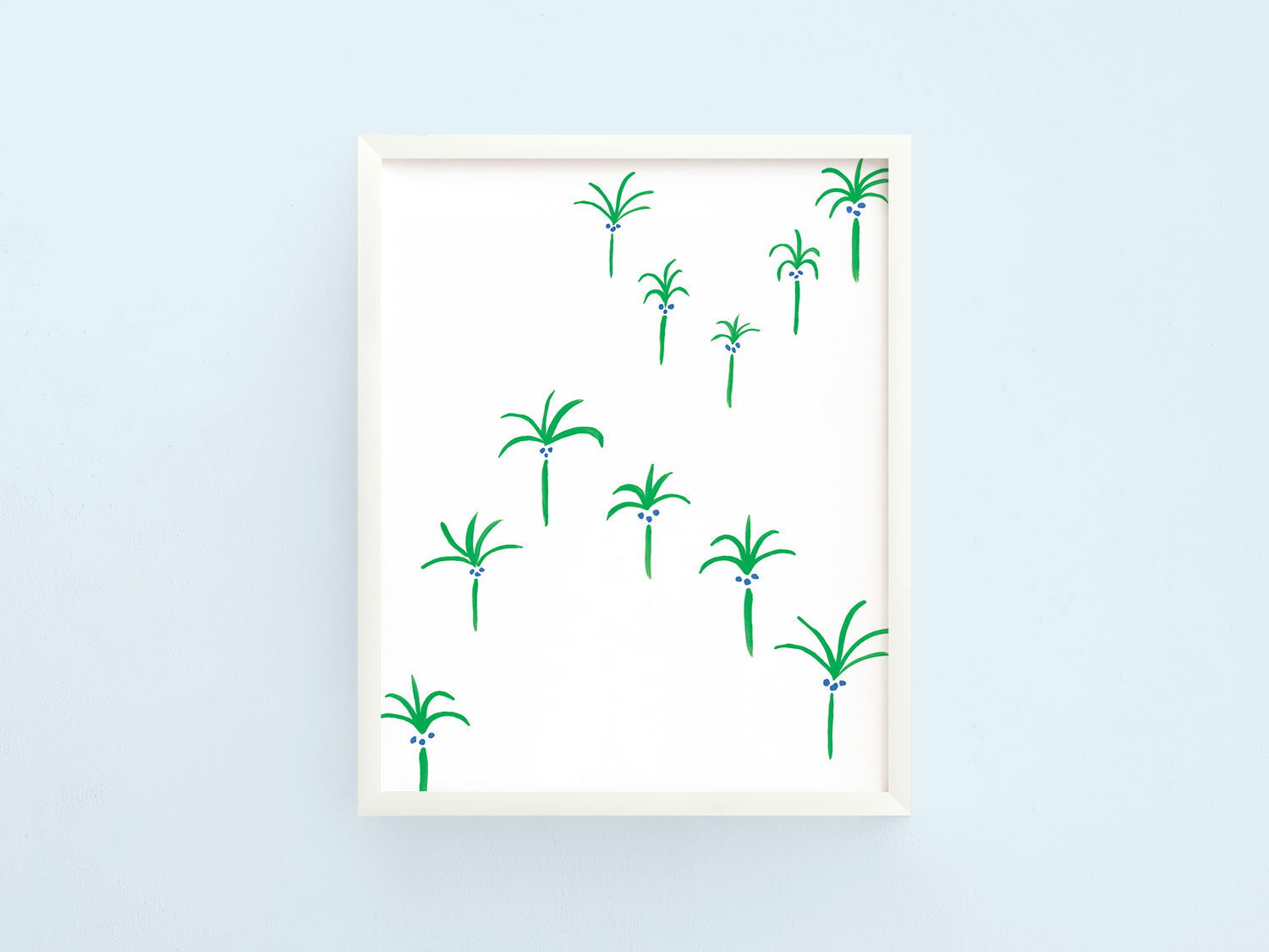 Floating Palms Art Print