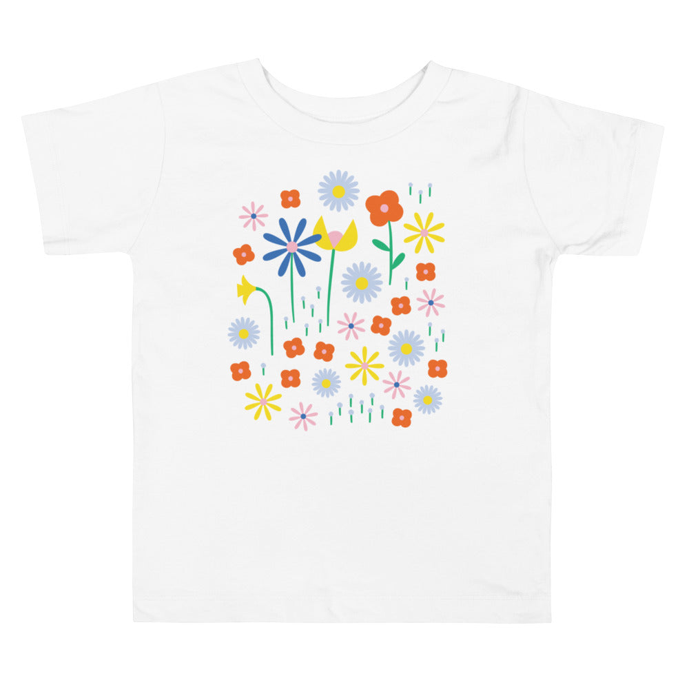 Happy Fleurs Floral Toddler Tee